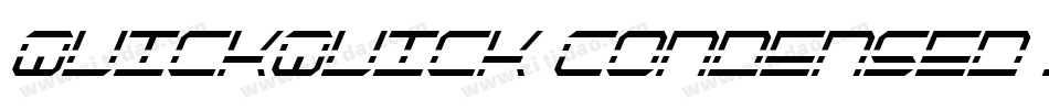 QuickQuick Condensed Italic字体转换